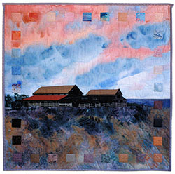 Barn at Sunset quilt